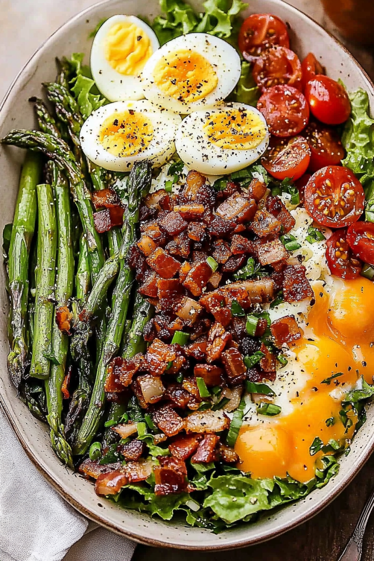 Bacon Egg Asparagus Salad