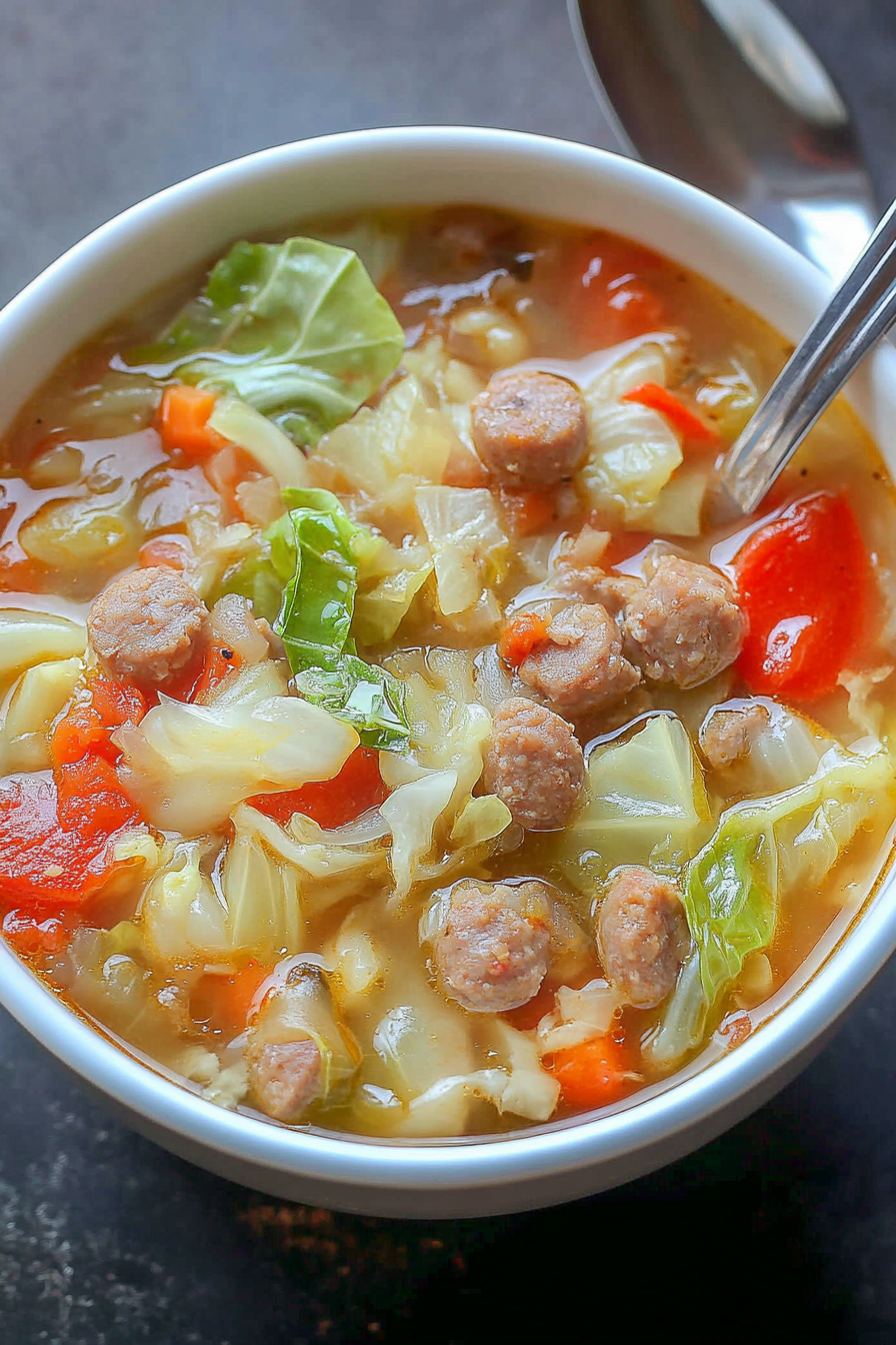Italian sausage cabbage soup
