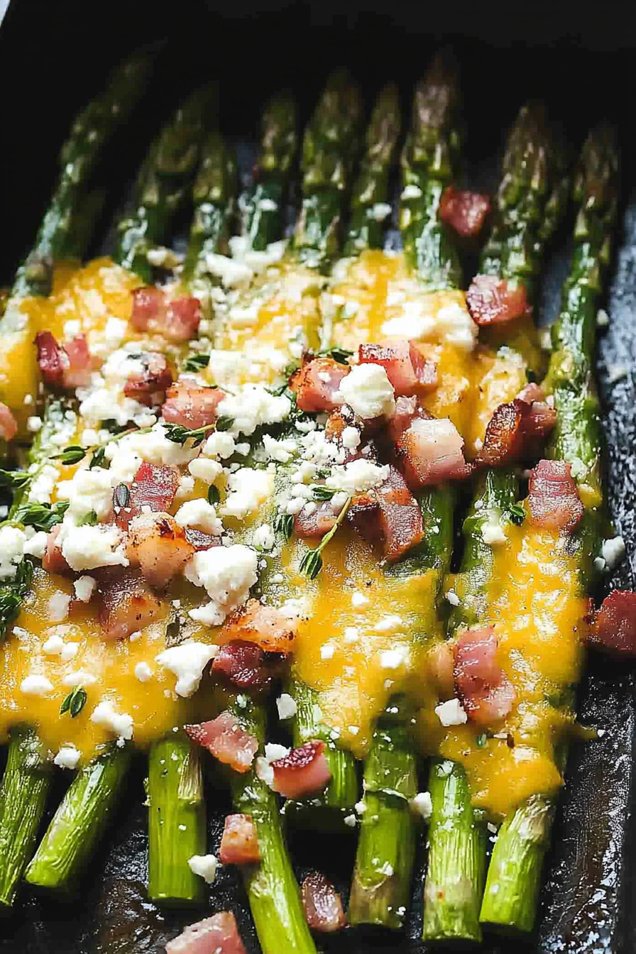 asparagus bacon feta