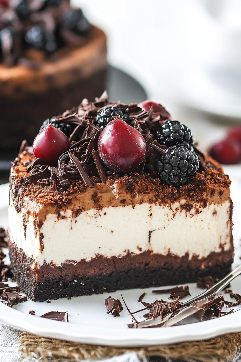 black forest cheesecake