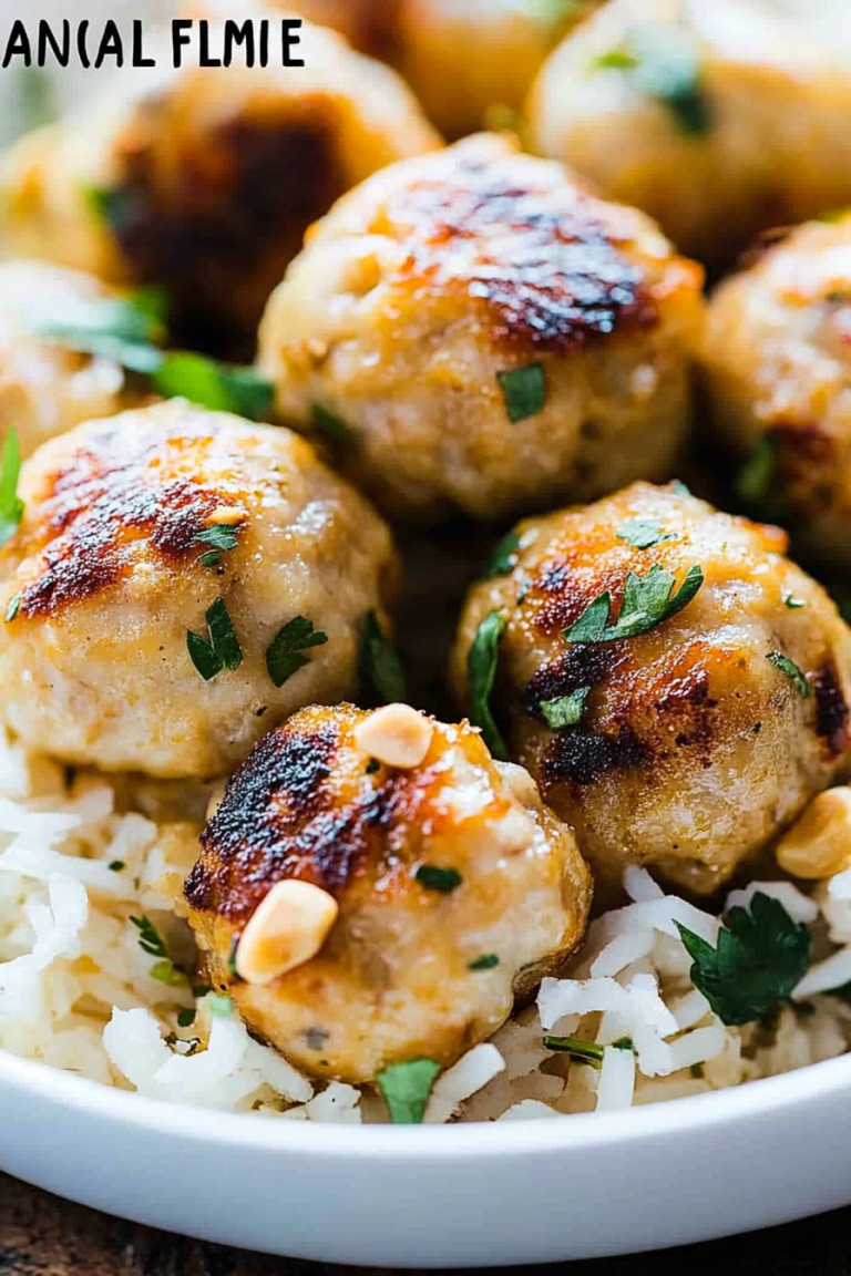 cashew chicken balls