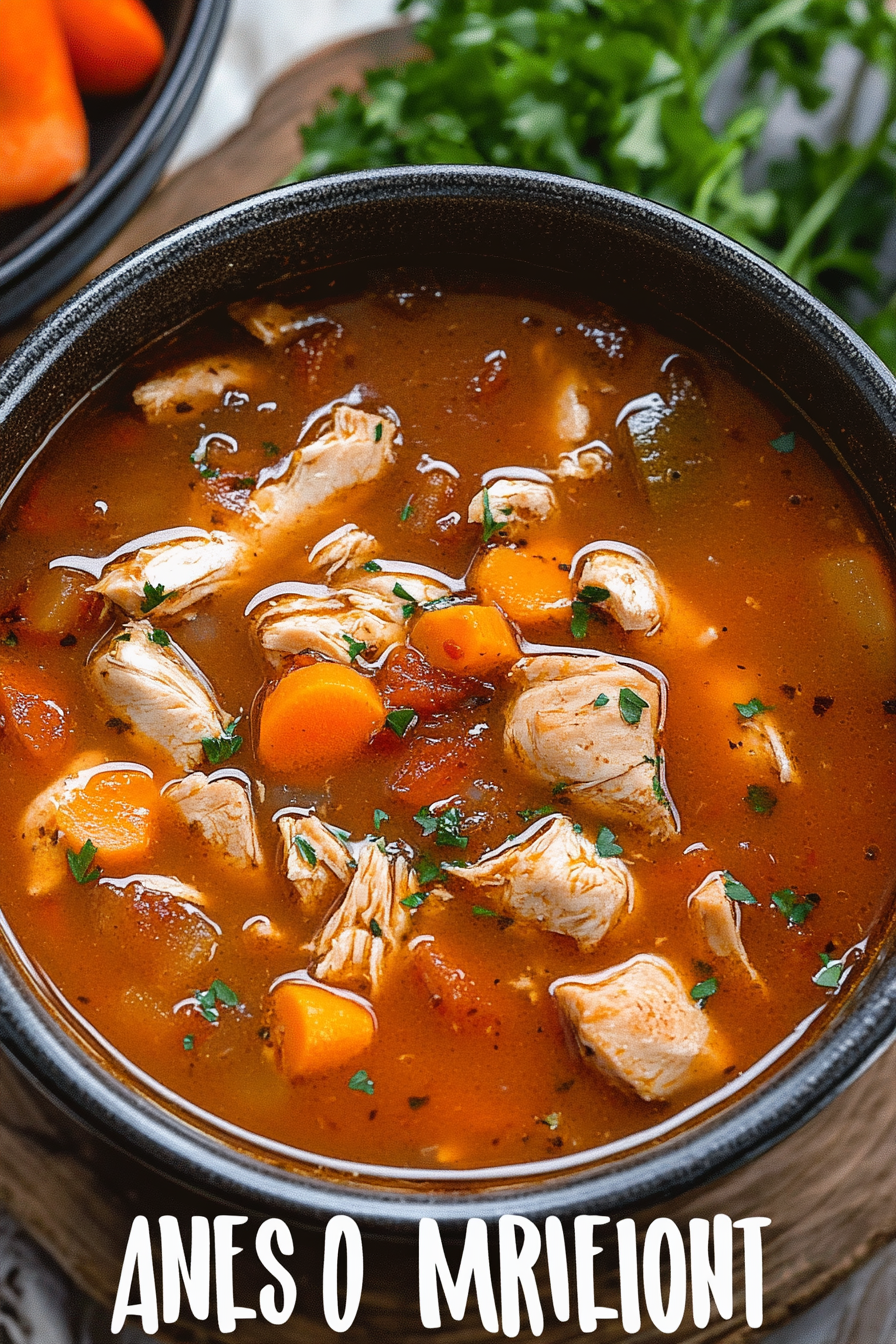 easy barbecue chicken soup