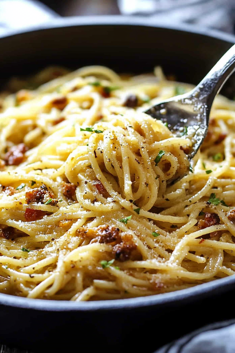 easy spaghetti carbonara