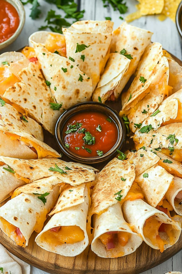 flower quesadilla ring