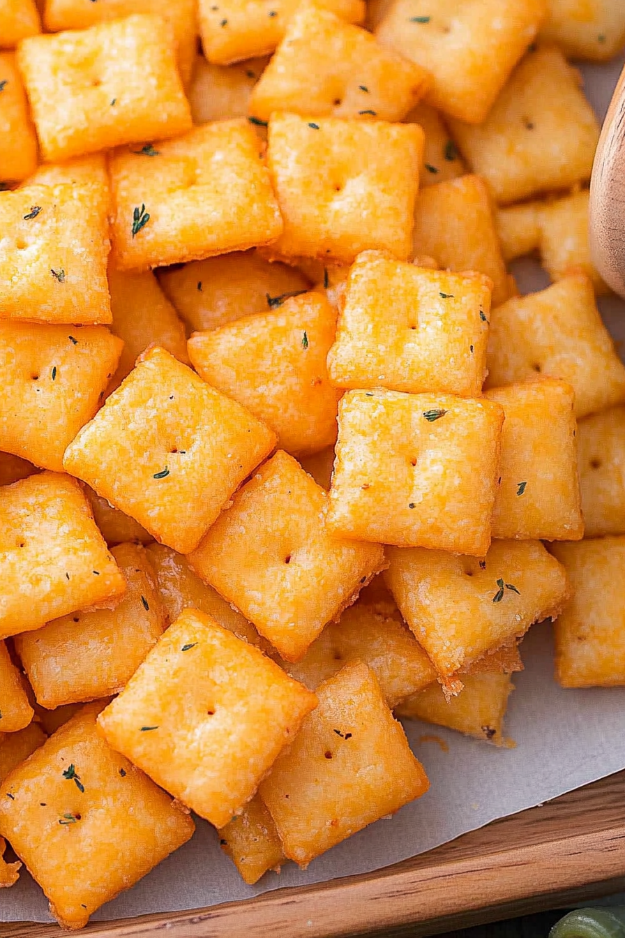 homemade cheese crackers