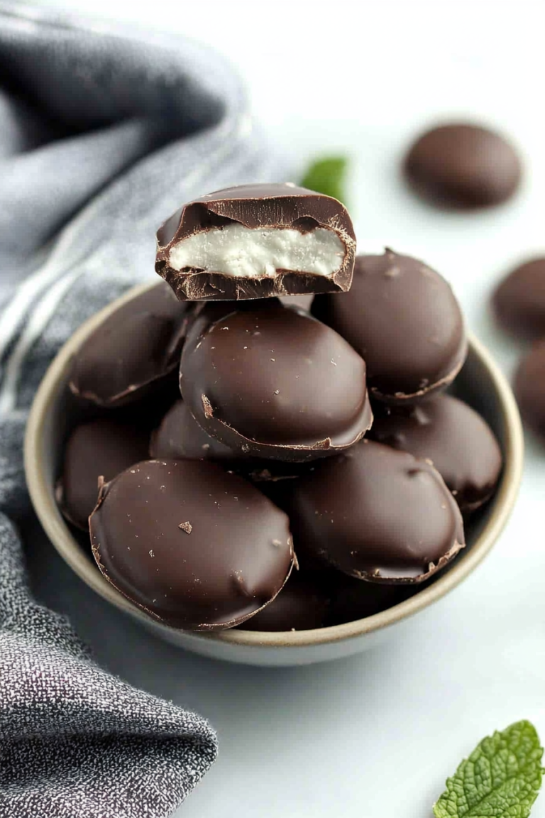 homemade mint chocolate