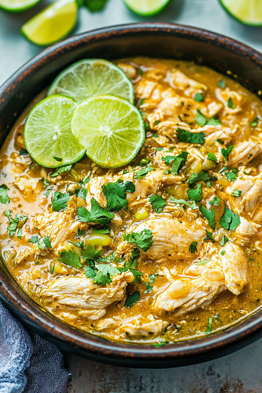 slow cooker green chile chicken