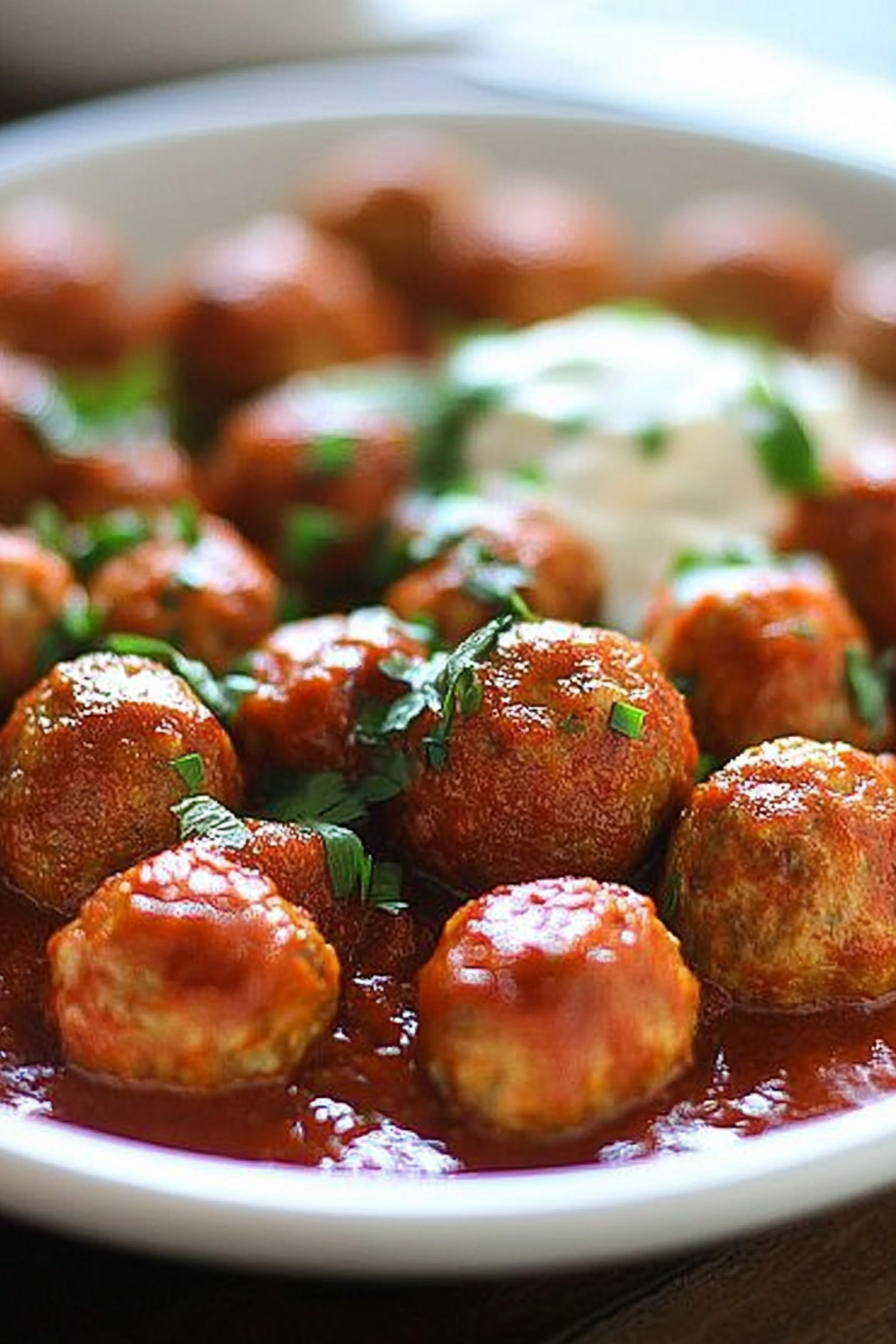 slow cooker turkey meatballs