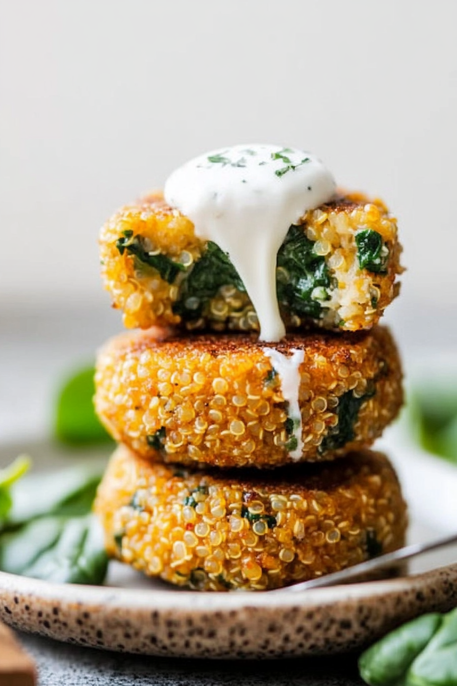 spinach quinoa bites