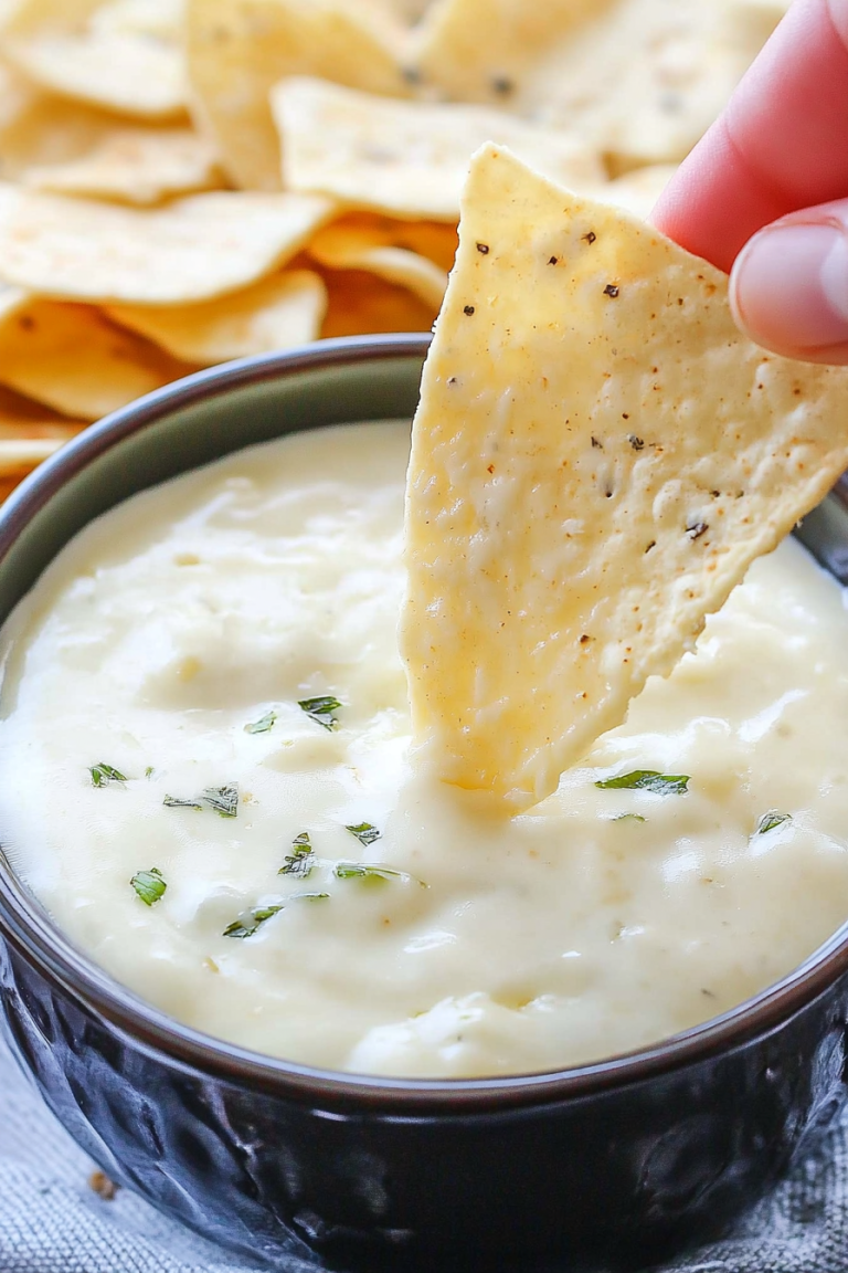 white cheese dip