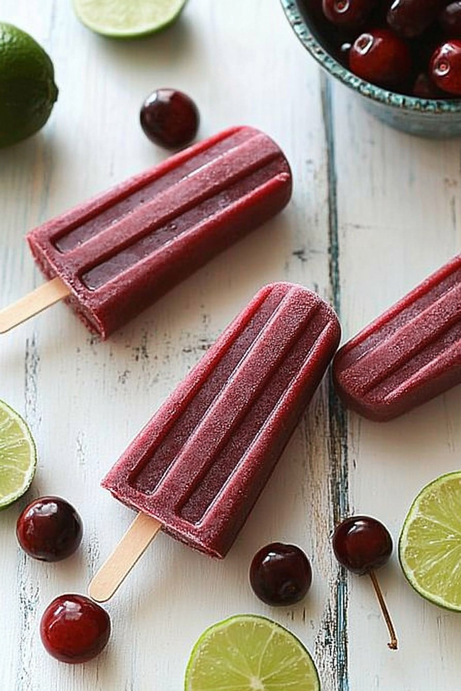 Cherry Lime Pops