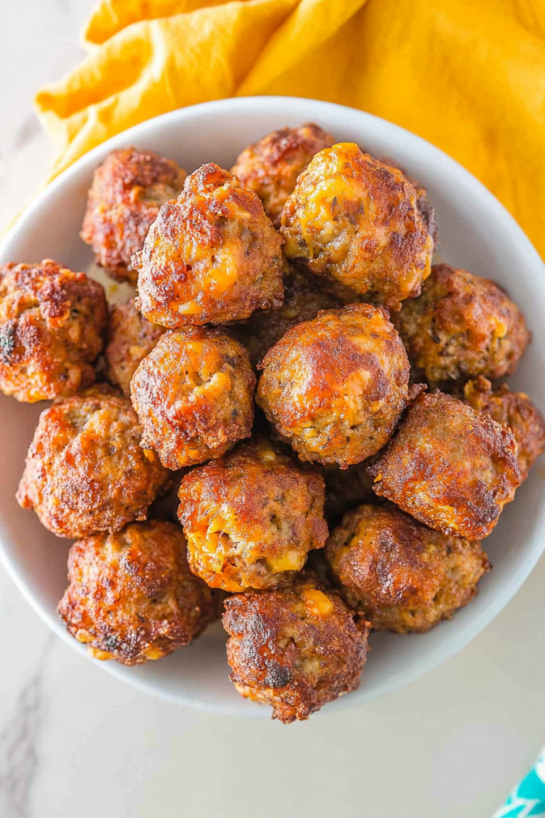 air fryer sausage balls