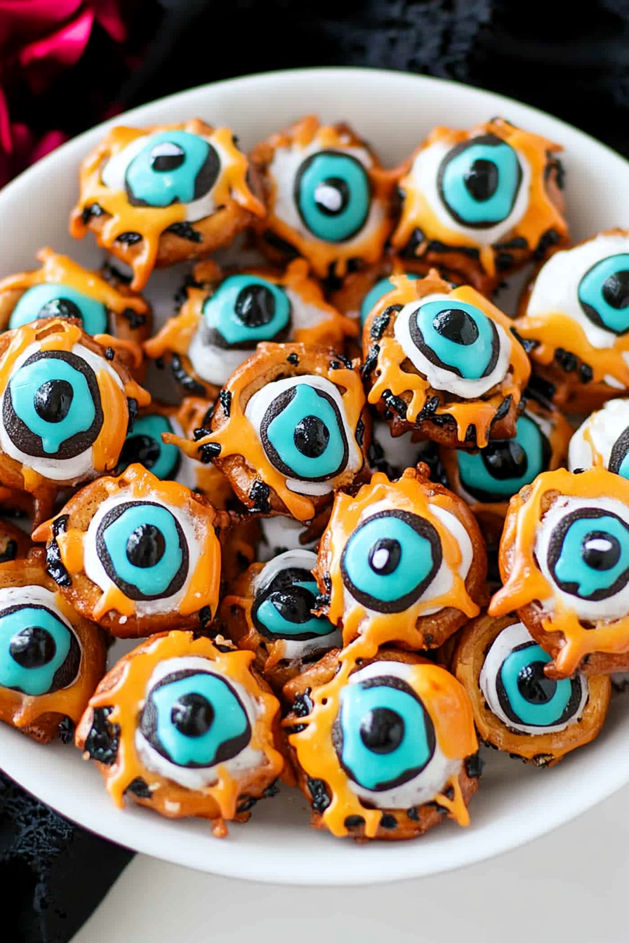 Monster Eyeball Pretzels