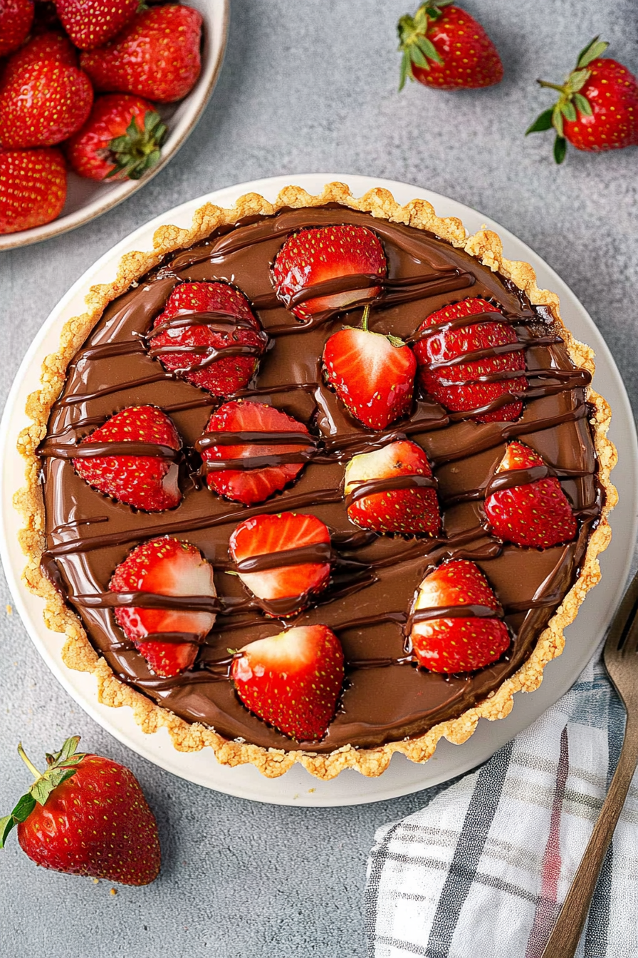 Nutella Strawberry Tart