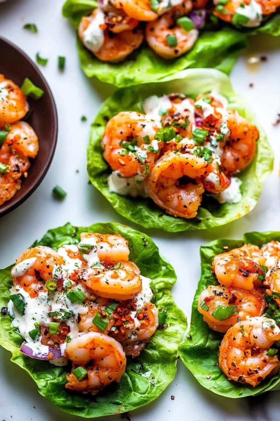 Shrimp Lettuce Wraps