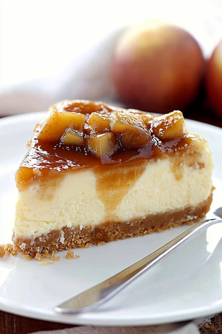 caramel apple cheesecake
