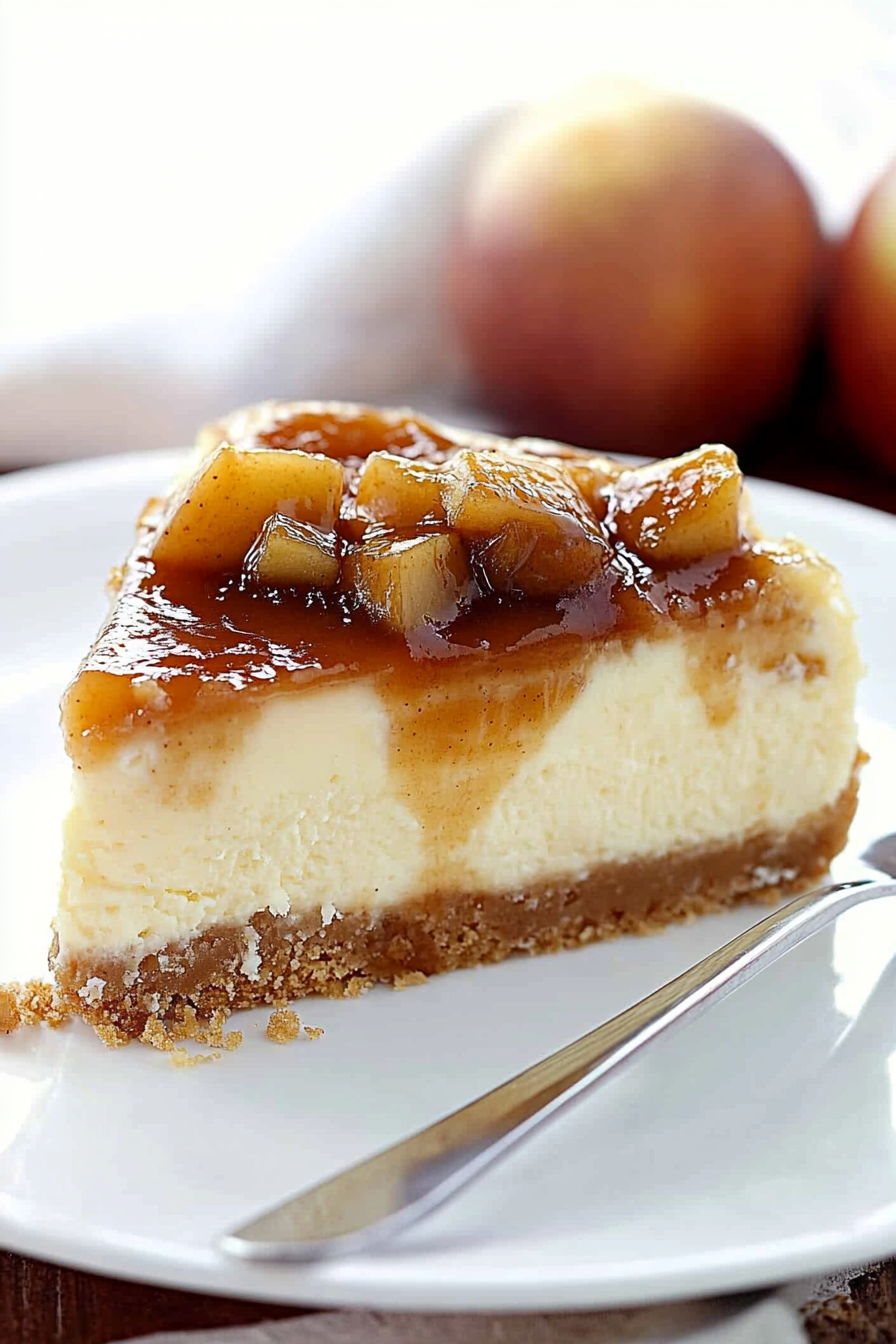 caramel apple cheesecake