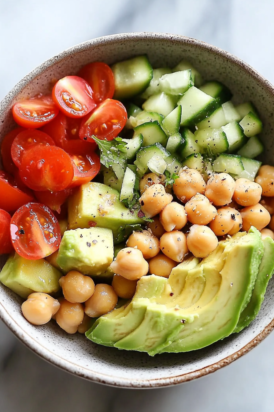 chickpea avocado salad