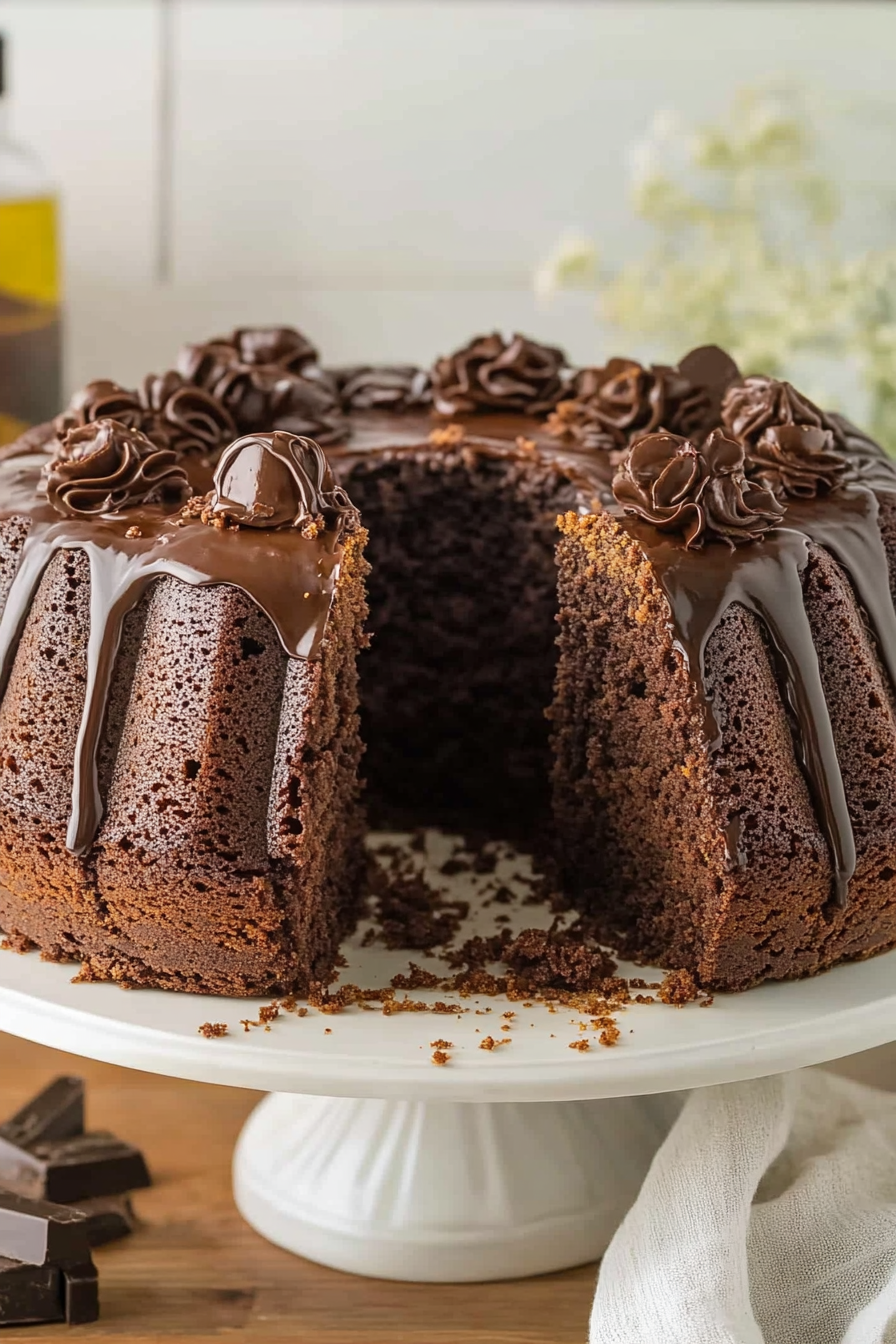 chocolate rum cake