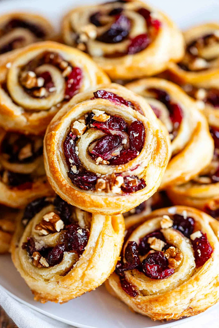 cranberry walnut pinwheels