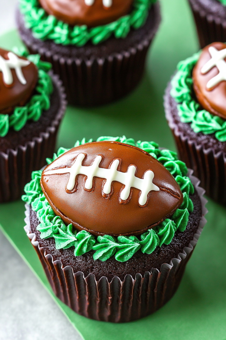 football cupcakes