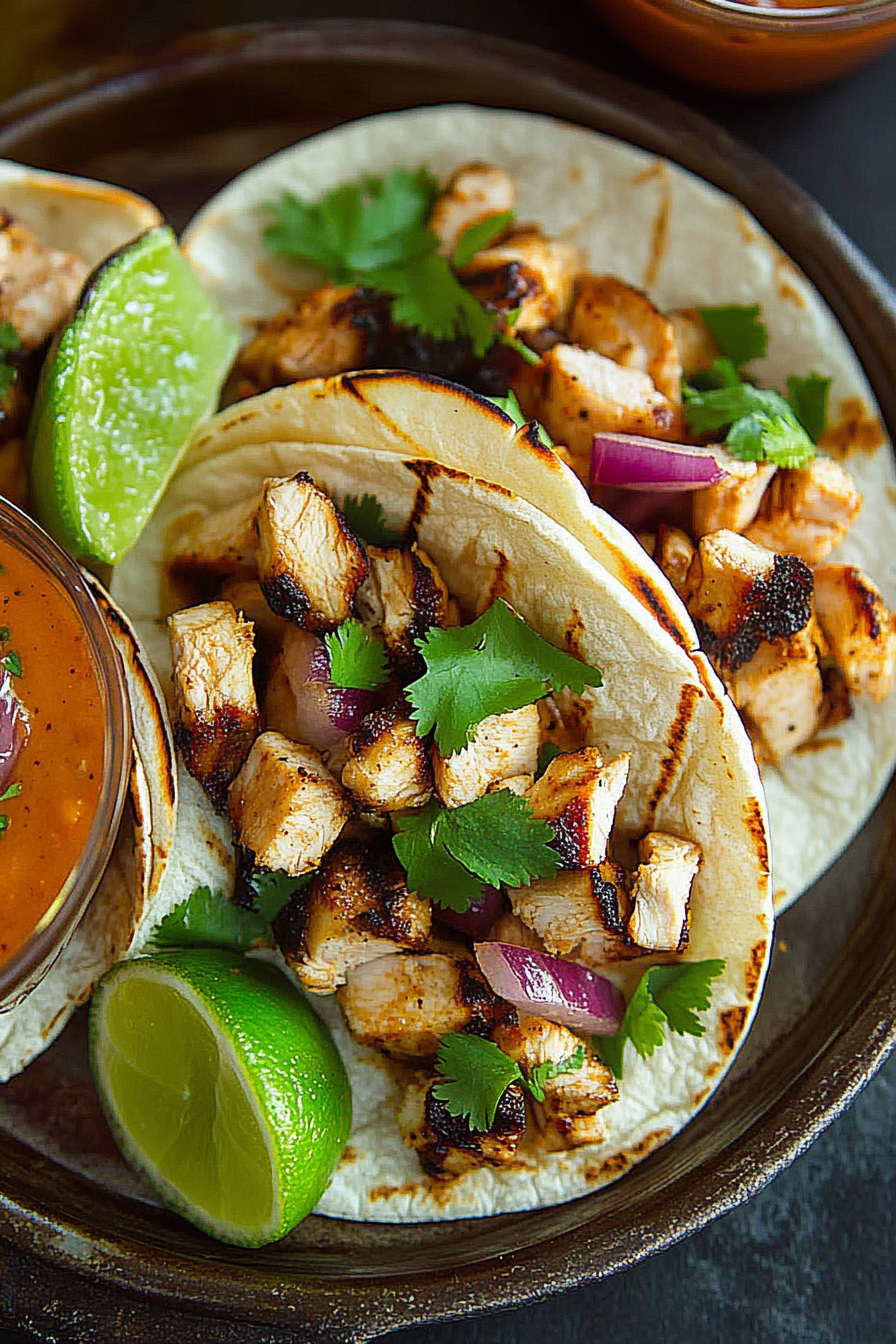 grilled chicken tacos