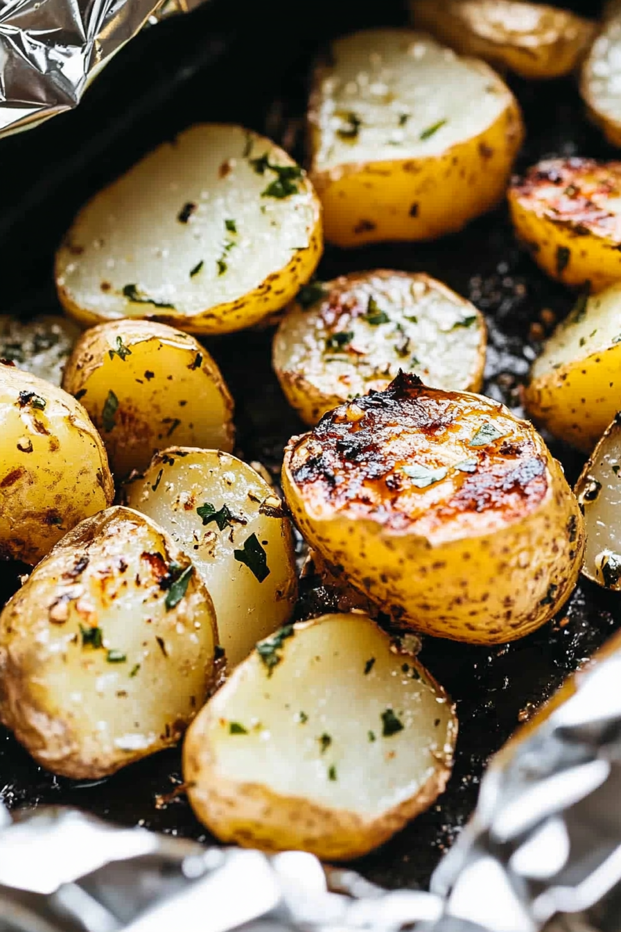 grilled potatoes