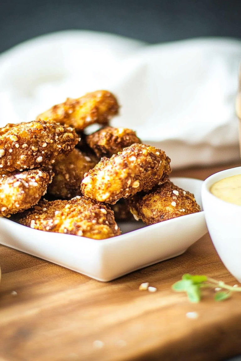 mustard pretzel chicken fingers