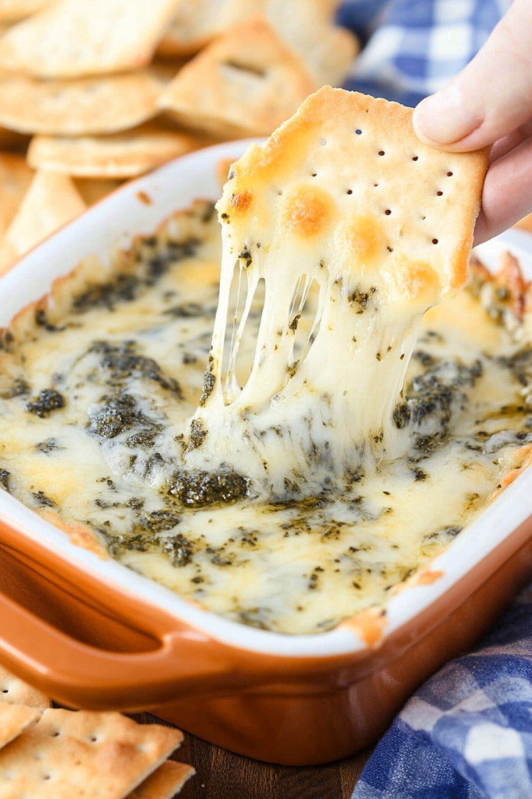 pesto cheese dip