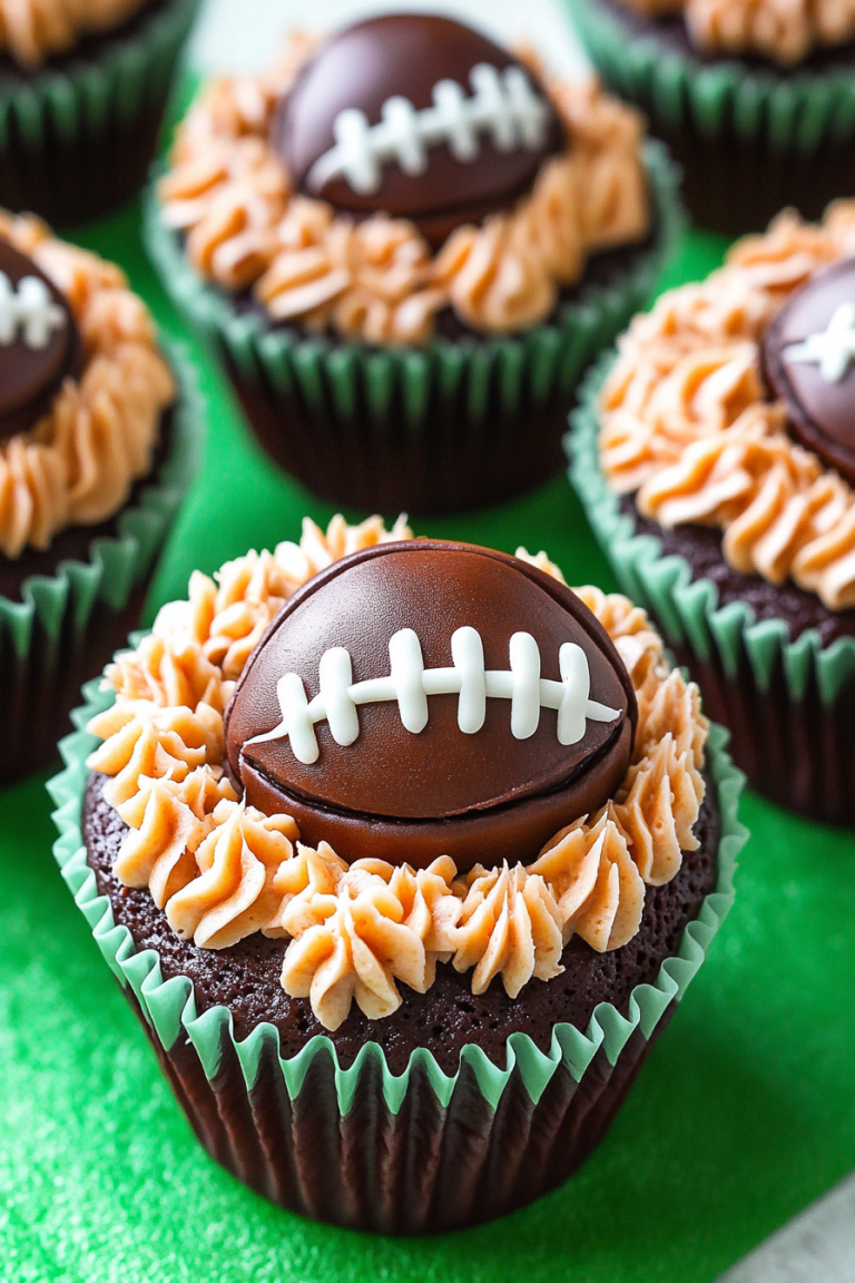 football cupcakes