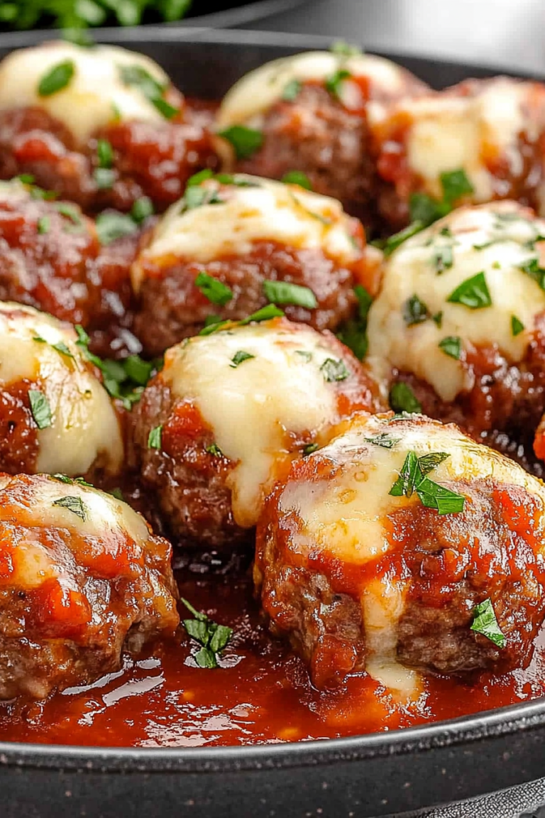 mozzarella stuffed meatballs