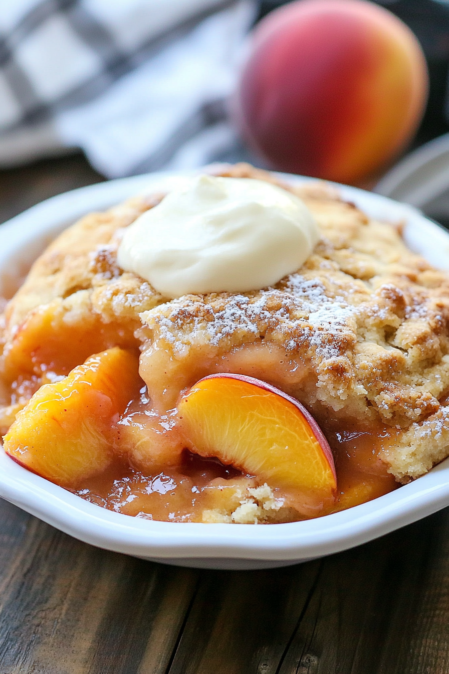 peach cobbler
