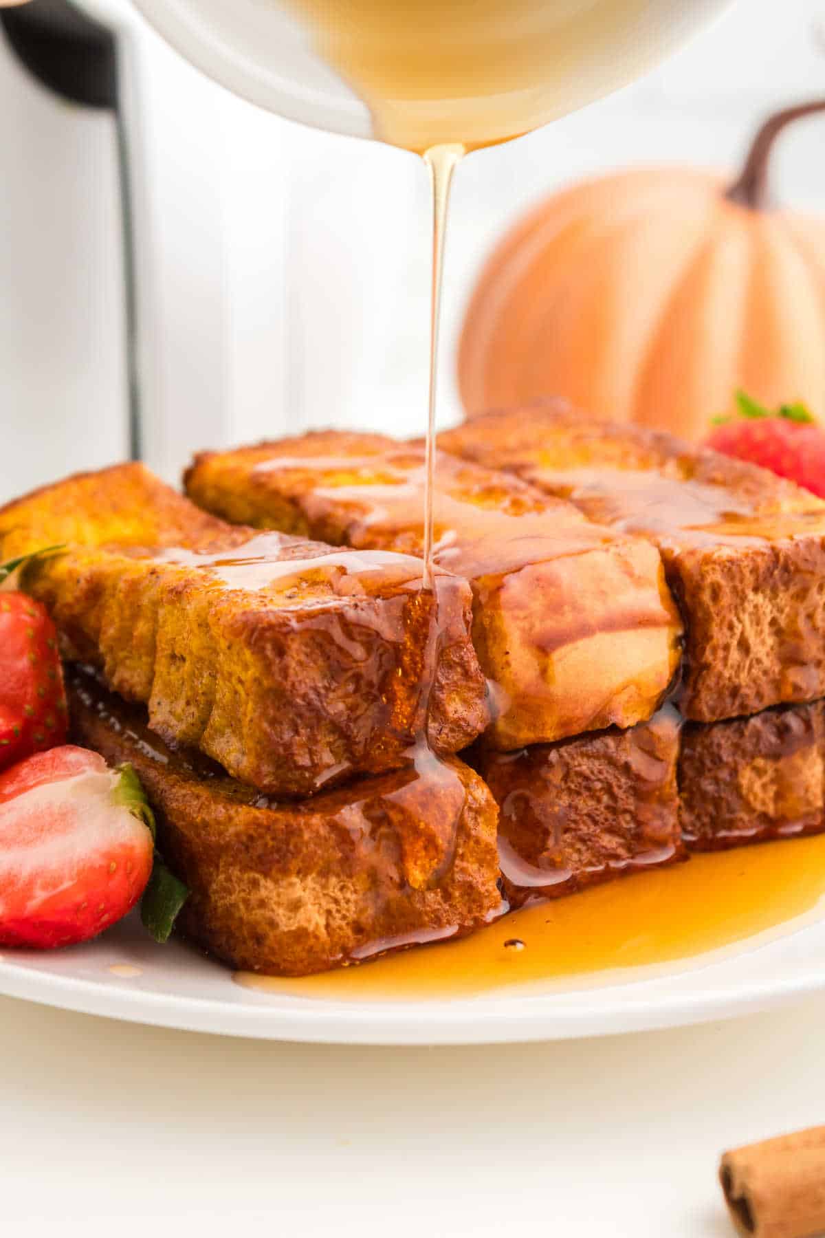 Air Fryer Pumpkin French Toast Sticks