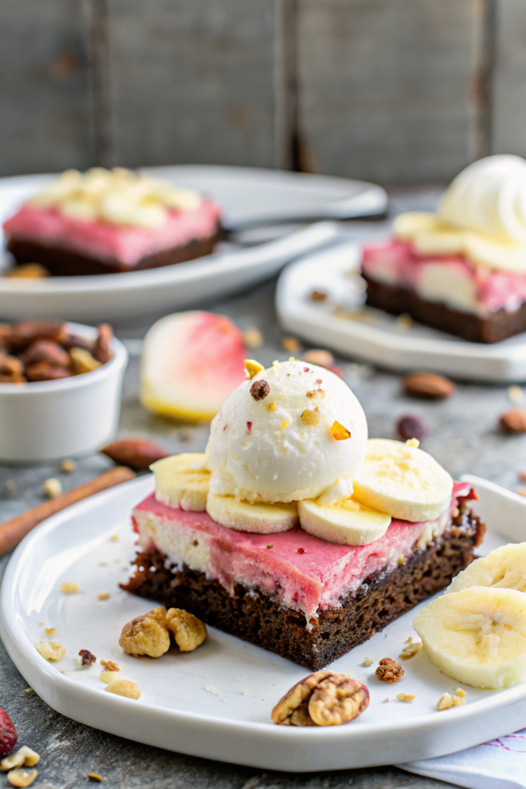 Banana Split Brownies