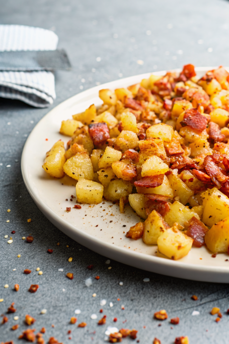 Crispy Cheese Bacon Potatoes Recipe