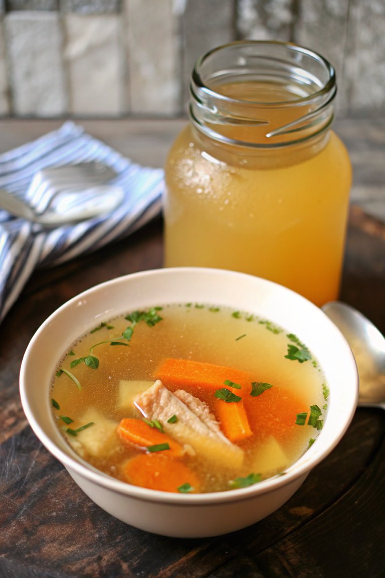 Homemade Chicken Stock From Your Crock