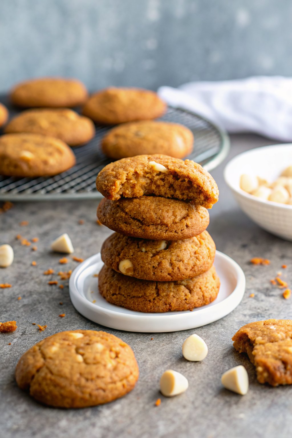 Keto Pumpkin Cookies ingredients organized and measured on kitchen counter