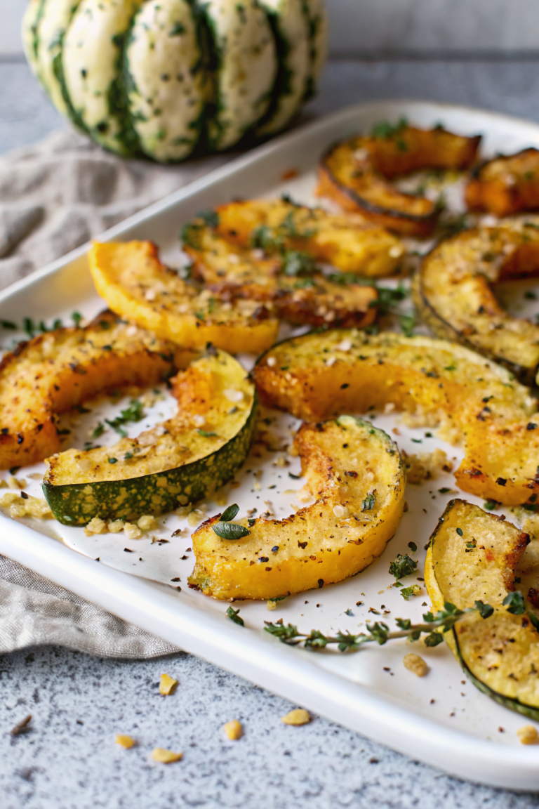 Parmesan Crusted Delicata Squash